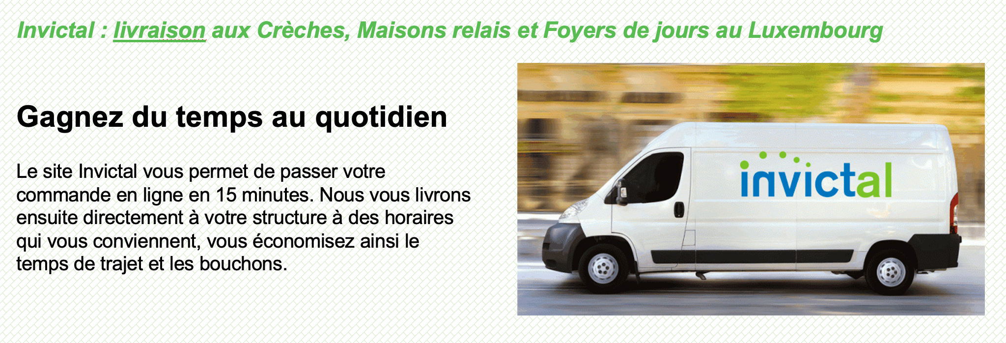 Livraison, gain de temps, camionette